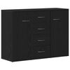 vidaXL Sideboard Black Oak 88x30x64 cm Engineered Wood