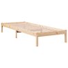 vidaXL Extra Long Bed Frame without Mattress 100x210 cm Solid Wood Pine