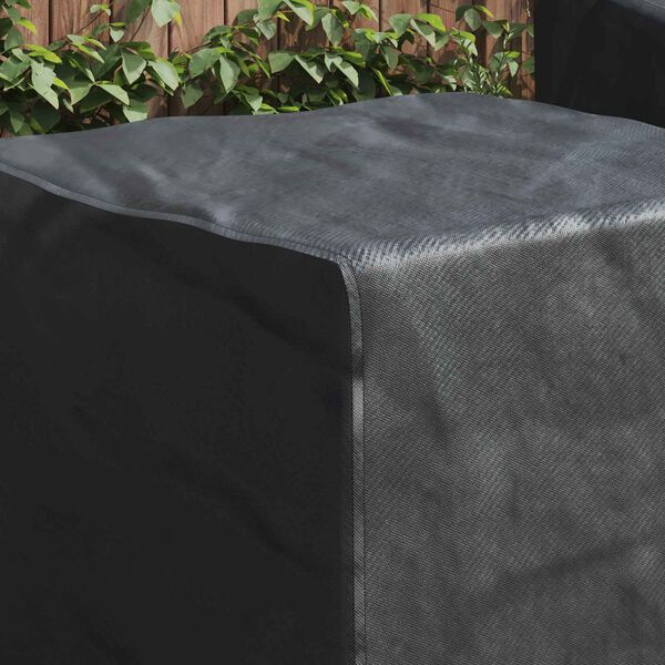 vidaXL Furniture Cover Plain Black 74 x 74 x 60 cm 420D Oxford Fabric