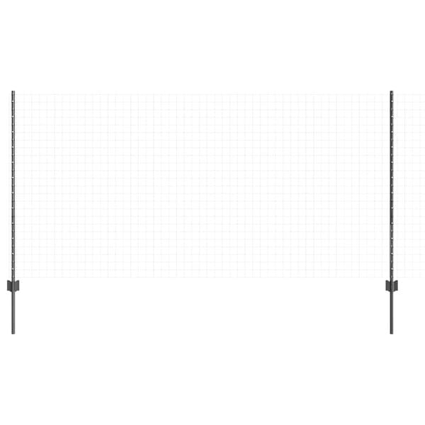 vidaXL Fence Post 11 pcs Grey 120 cm Steel