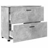 vidaXL Bathroom Furniture Set with Drawer 3 pcs Concrete Grey