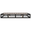 vidaXL Bed Frame without Mattress Black 200x200 cm Solid Wood