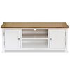 vidaXL TV Cabinet 120x35x48 cm Solid Oak Wood