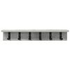 vidaXL Wall-Mounted Coat Rack Concrete Grey 60 x 10.5 x 10.5 cm