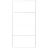 vidaXL Sliding Door Frosted ESG Glass and Aluminium 102.5x205 cm White