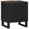 vidaXL Bedside Cabinet Walnut 40 x 33 x 46 cm Solid Acacia wood