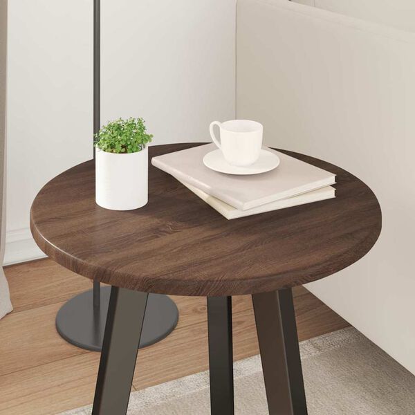 vidaXL Table Top Brown oak 40 x 40 x 1.5 cm Engineered Wood