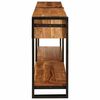 vidaXL Console Tables 2 pcs Brown 200 x 33 x 75 cm Solid Acacia Wood