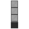 vidaXL Planter Black 35 x 30 x 135 cm Metal