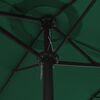 vidaXL Garden Parasol with Aluminium Pole 460x270 cm Green