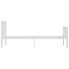 vidaXL Bed Frame without Mattress White Metal 90x200 cm
