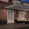 vidaXL Manual Retractable Awning with LEDs Anthracite&White 500x300 cm