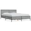 vidaXL Bed Frame without Mattress Grey Sonoma 140x200 cm