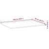 vidaXL Desk Top Untreated 100x70x2 cm Solid Wood Acacia