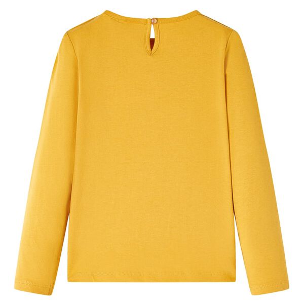 Kids' T-shirt with Long Sleeves Ochre 128