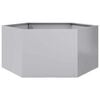 vidaXL Garden Planter Hexagon 104x90x45 cm Galvanized Steel