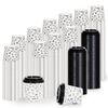 vidaXL Coffee Paper Cups with Lids 120 ml 1000 pcs White and Black