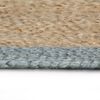 vidaXL Handmade Rug Jute with Olive Green Border 120 cm
