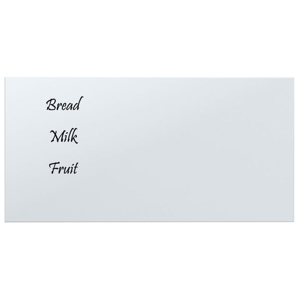 vidaXL Wall-mounted Magnetic Board White 60x30 cm Tempered Glass