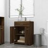 vidaXL Bathroom Cabinet Brown Oak 60x33x80 cm Engineered Wood