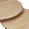 vidaXL Nesting Coffee Tables 2 pcs Black Solid Mango Wood
