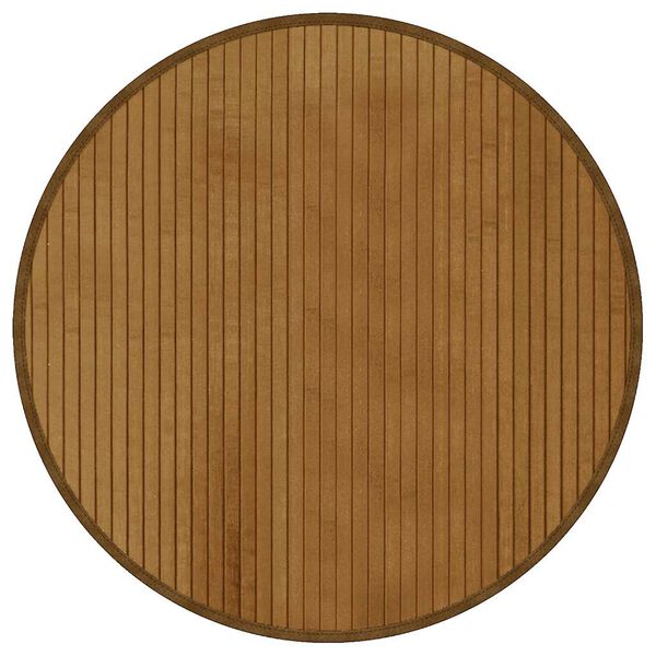 vidaXL Rug Round Brown60 cm Bamboo