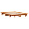 vidaXL Bed Frame without Mattress Wax Brown 150x200 cm King Size Solid Wood Pine
