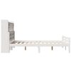 vidaXL Bookcase Bed without Mattress White 140x200cm Solid Wood Pine