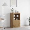 vidaXL LED Sideboard Artisan Oak 60.5 x 37 x 100 cm Engineered Wood