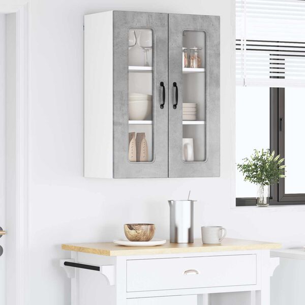 vidaXL Kitchen Cabinet Kalmar Concrete Grey 60 x 31 x 80 cm