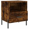 vidaXL Bedside Cabinet Smoked Oak 40x35x47.5 cm Engineered Wood