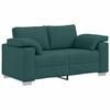 vidaXL Sofa Set 2 pcs Dark Green 219 x 77 x 82 cm Fabric