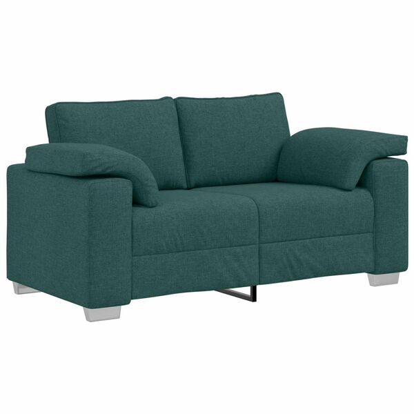vidaXL Sofa Set 2 pcs Dark Green 219 x 77 x 82 cm Fabric