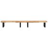 vidaXL Basin Shelf Wall Mounted Steel and Solid Wood Acacia