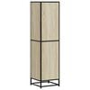 vidaXL Highboard Sonoma Oak 35.5x35x139 cm Engineered Wood and Metal