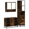 vidaXL 3&nbsp;Piece Bathroom Furniture Set&nbsp;Smoked Oak Engineered Wood