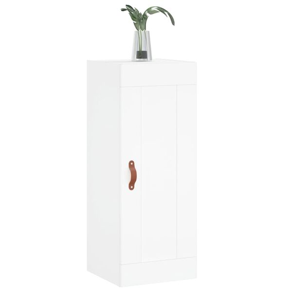 vidaXL Wall Mounted Cabinet White 34.5x34x90 cm Engineered Wood