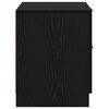 vidaXL Bedside Cabinet 2 pcs Black Oak 45 x 39 x 50cm Engineered Wood