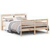 vidaXL Bed Frame with Headboard without Mattress 160x200 cm