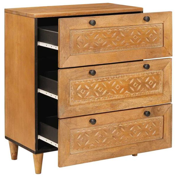 vidaXL Sideboard Light brown 60 x 33 x 75 cm Solid mango wood