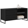 vidaXL TV Cabinet Black Oak 100 x 36 x 49.5 cm Engineered Wood