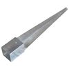 vidaXL Ground Spikes 6 pcs Silver 10x10x76 cm Galvanised Steel