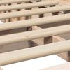 vidaXL Bed Frame Wax Brown 75 x 190 cm Solid Pine Wood