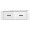vidaXL Hanging TV Cabinet High Gloss White 80x36x25 cm Engineered Wood
