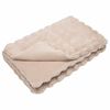 vidaXL Faux Rabbit Fur Blanket 4 pcs Beige 240 x 270 cm Polyester