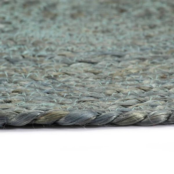 vidaXL Placemats 6 pcs Plain Olive Green 38 cm Round Jute