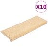 vidaXL Stair Mat | Set of 10 | Brown