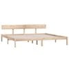 vidaXL Bed Frame without Mattress Solid Wood 200x200 cm