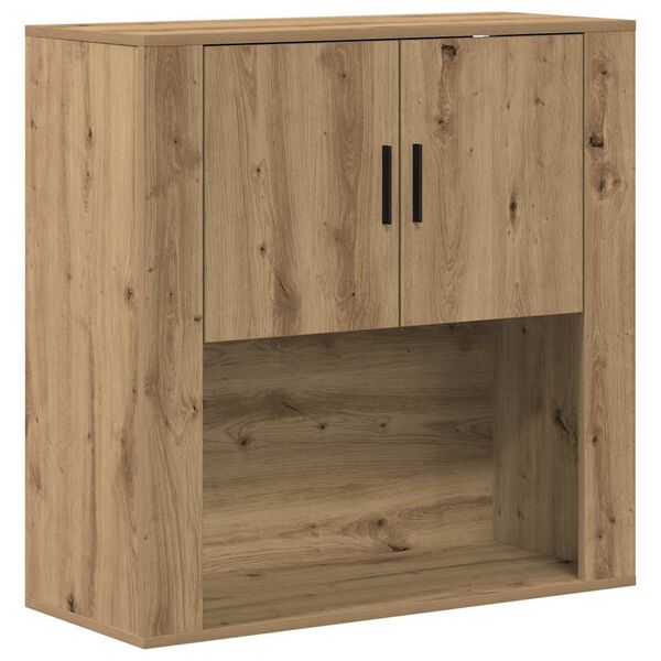 vidaXL Wall Cabinet Artisan oak 80 x 33 x 80 cm Engineered wood