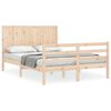 vidaXL Bed Frame without Mattress Small Double Solid Wood